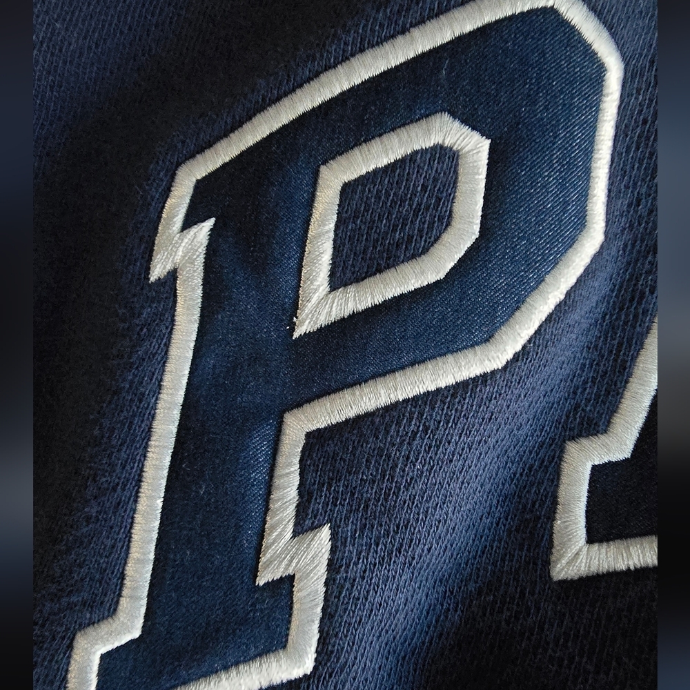 Parke RARE STAKT Navy Jean Parke Lettering L/XL Heritage Mockneck - Picture 8 of 8